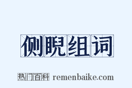 侧睨组词是什么意思的图片